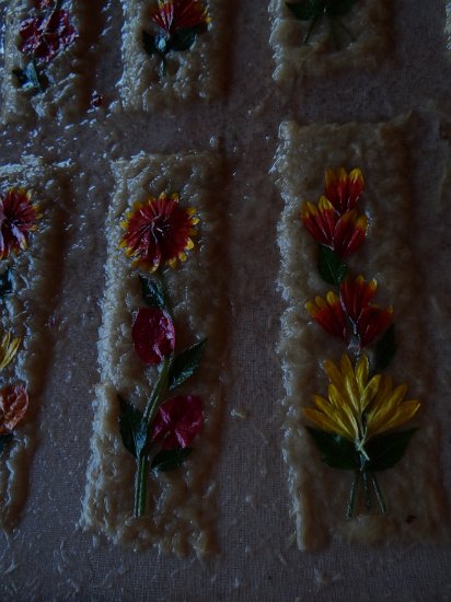 DSC02509.JPG - Papierfabriekje, bloemen ingelegd voor boekleggers